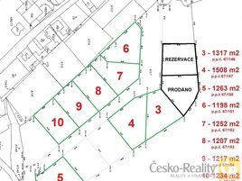 Prodej stavebního pozemku č. 5 / 1263 m² Řehlovice - Dubice, okres Ústí nad Labem, (1 990 Kč/1 m²)