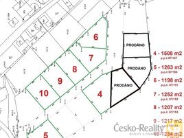 Prodej stavebního pozemku č. 5 / 1263 m² Řehlovice - Dubice, okres Ústí nad Labem, (1 990 Kč/1 m²)