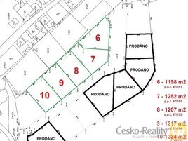 Prodej stavebního pozemku č. 5 / 1263 m² Řehlovice - Dubice, okres Ústí nad Labem, (1 990 Kč/1 m²)