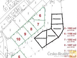 Prodej stavebního pozemku č. 4 / 1508 m² Řehlovice - Dubice, okres Ústí nad Labem, (1 990 Kč/1 m²)